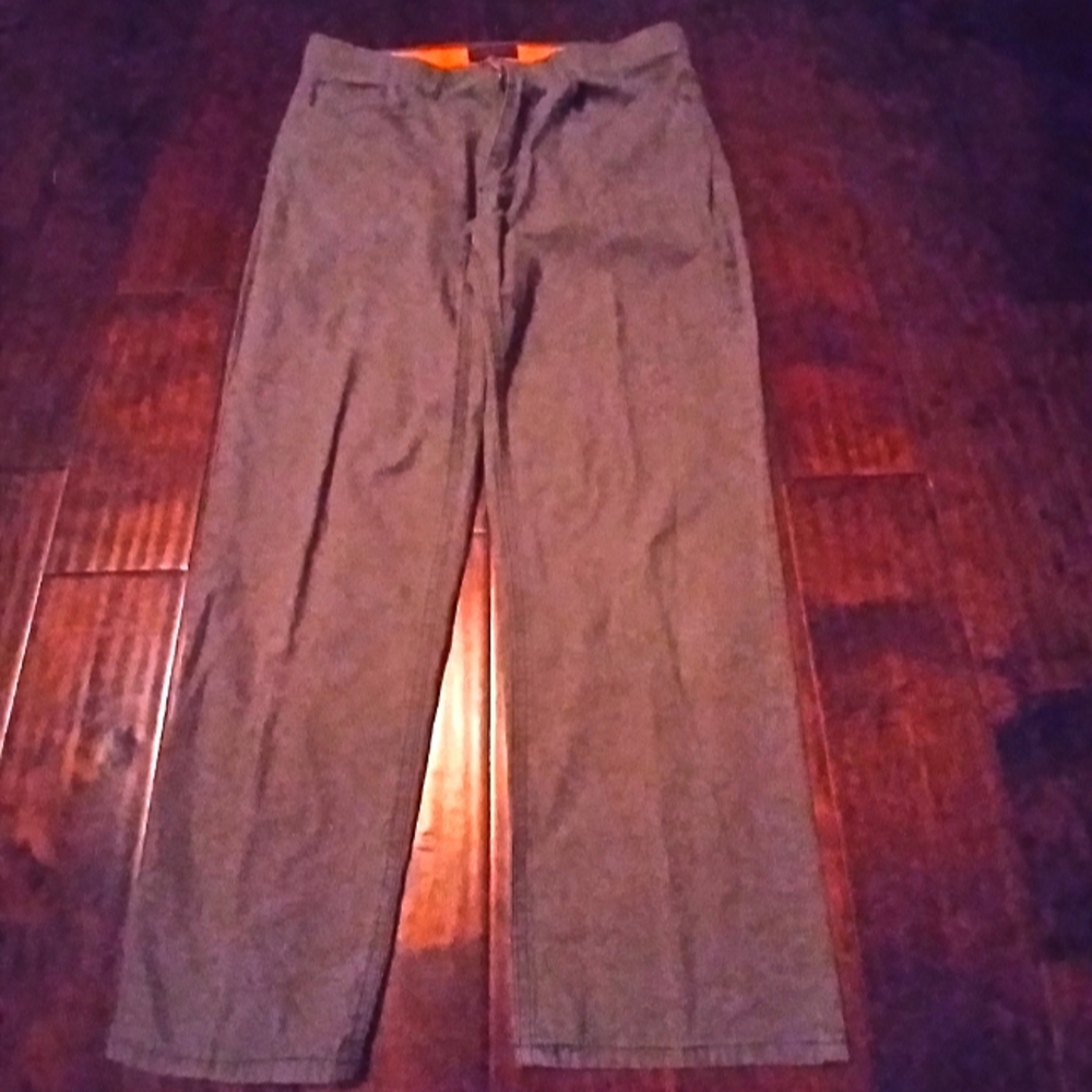 Work Pants Casual Trousers‎ Straight Leg Olive Green Pants